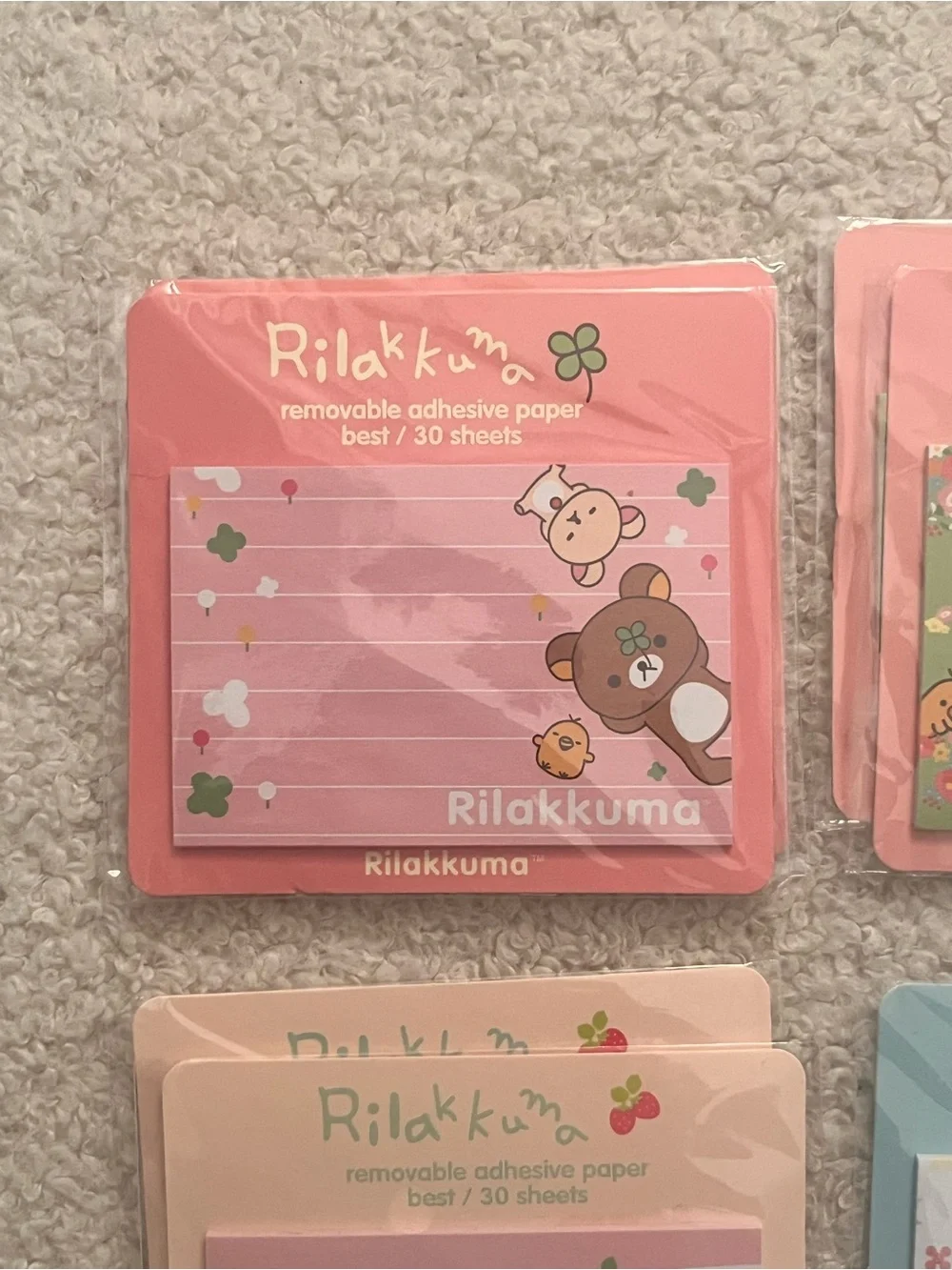 🎉 kawaii Rilakkuma sticky note bundle set of 7